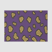 Lila und Goldleopard-Print Seidenpapier (Vorderseite)