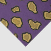 Lila und Goldleopard-Print Seidenpapier (Ausschnitt)