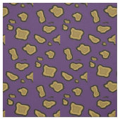 Lila und Goldleopard-Print Stoff (Muster)