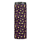 Lila- und Goldleopard Thermosbecher (Rückseite)