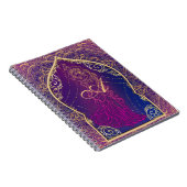 Lila- und Goldmarokkanischer Bengaltanz Notizblock (Rechte Seite)