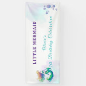 Lila und Goldmedaille Geburtstag unter dem Meer Banner (Vertikal)