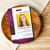 Lila- und Goldnotarielle Vorlage für ID Ausweis