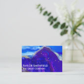 LILA UND GOLDPAINT-SPRITZER VISITENKARTE (Stehend Vorderseite)