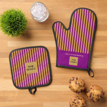 Lila- und Goldstreifen