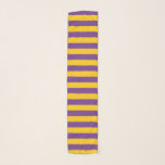 Lila und Goldstreifen Schal<br><div class="desc">Abstrakte digitale Kunst der Lila und Goldstreifen</div>