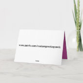 Lila und Goldweihnachtsverzierungen Feiertagskarte (Rückseite)