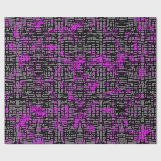 Lila und grau abstrakt geschenkpapier (Flach)