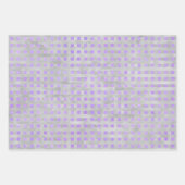 Lila und grau geometrisch geschenkpapier set (Vorderseite 3)