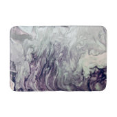 Lila und graue Acrylmalerei Badematte (Vorderseite)