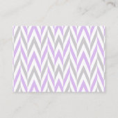 Lila und graue Elephant Babydusche Sm - Beratung Hinweiskarte (Rückseite)