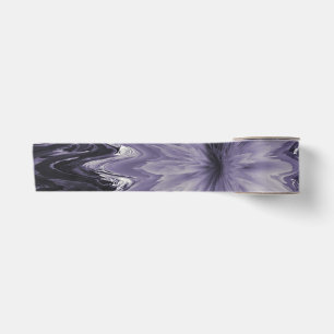 Lila und graue Flüssigkeit gießen Blume Goth Satinband