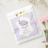 Lila und graue Niedliche Elephant Babydusche Geschenktütchen (Versiegelt)