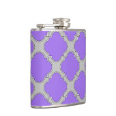 Lila und graue Quatrefolie Flachmann (Rechts)