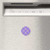 Lila und graue Quatrefolie Magnet (In Situ (Geschirrspüler))