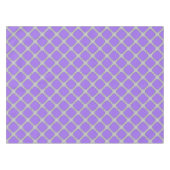 Lila und graue Quatrefolie Tischdecke (Vorderseite (Horizontal))