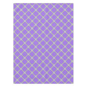 Lila und graue Quatrefolie Tischdecke (Vorderseite)