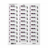 Lila und graue Silver Watercolor Peony Hochzeit im (Vorne)