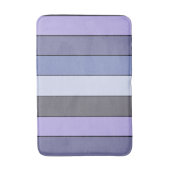 Lila und graue Streifen auf Wasserfarbpapier Badematte (Vorderseite Vertikal)