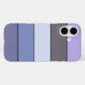 Lila und graue Streifen auf Wasserfarbpapier Case-Mate iPhone Hülle (Rückseite (Horizontal))