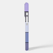 Lila und graue Streifen auf Wasserfarbpapier Case-Mate iPhone Hülle (Rückseite / Links)