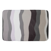 Lila und graue Streifen Badematte (Vorderseite)