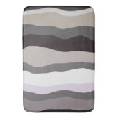 Lila und graue Streifen Badematte (Vorderseite Vertikal)