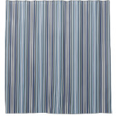 Lila und graue Streifen Duschvorhang (Vorderseite)