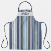 Lila und graue Streifen Schürze (Vorderseite)