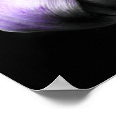 Lila und graue Tulip Poster (Ecke)