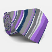 Lila und graue zweiseitige Hochzeit mit farbenfroh Krawatte (Gerollt)