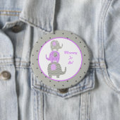 Lila und grauer Elefant-personalisierte Mama zum Button (Beispiel)