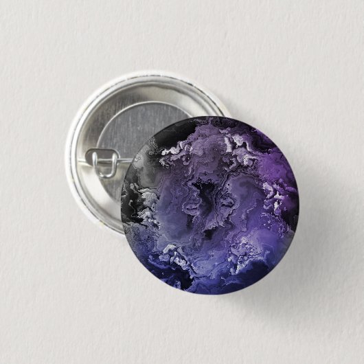 Lila und grauer Marmor Agate Button (Vorne & Hinten)