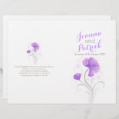 Lila und graues Aquarellprogramm (Vorne/Hinten)