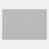 Lila und graues Halloween-Bat, Moon & Gingham Geschenkpapier Set (Vorderseite 2)