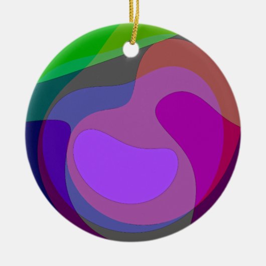 Lila und grün 403 keramik ornament (Vorne)