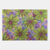 Lila und grün geschenkpapier set (Vorderseite 3)