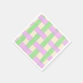Lila und Grün Kariert Serviette (Ecke)