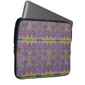 Lila und grün laptopschutzhülle (Vorne Rechts)