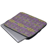 Lila und grün laptopschutzhülle (Vorne Knopf)