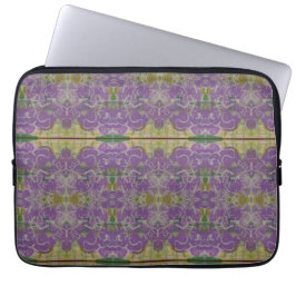 Lila und grün laptopschutzhülle