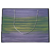 Lila und grün | Violet Limon Original Abstrakt Große Geschenktüte (Vorderseite)