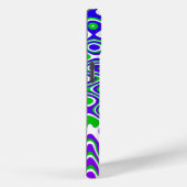 [Lila und grün] Wirbel Op-Art Case-Mate iPhone Hülle (Rückseite / Rechts)