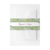 Lila und grüne Aquarellfarben - Bauchband Einladungsbanderole (Vorderseite Beispiel)