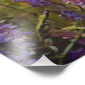 Lila und grüne arktische Lupine Fotodruck (Ecke)