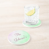 Lila und grüne Ausrichtung Untersetzer (Seite)