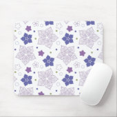 Lila und grüne Blume Mousepad (Mit Mouse)