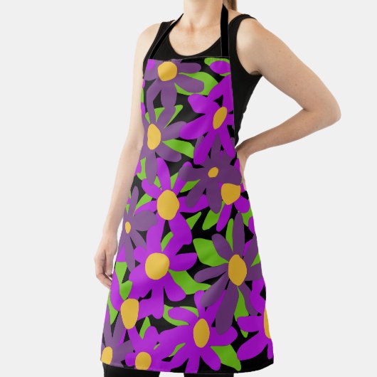 lila und grüne Blume Schürze (InSitu)