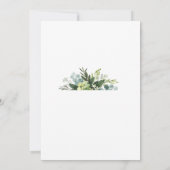 lila und grüne Blumen-Dusche Einladung (Rückseite)