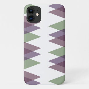 Lila und grüne Dreiecke Case-Mate iPhone Hülle